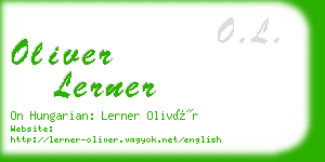 oliver lerner business card